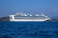 View on Princess Cruises ship anchored at sea Royalty Free Stock Photo