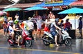 Phuket/Thailand: 04/13/2018 happy people on the streets of Phuket celebrate the Thai New Year