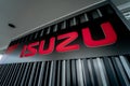 PHUKET, THAILAND - JUNE 05, 2022: Signboard with logo of Isuzu Motors