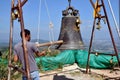 Phuket, Thailand: Man Ringing Bell