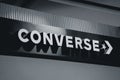 PHUKET, THAILAND - MAY 29, 2022: Converse brand retail shop logo signboard on the storefront in the shopping mall