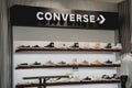 PHUKET, THAILAND - MAY 29, 2022: Converse brand retail shop logo signboard on the storefront in the shopping mall
