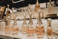 PHUKET, THAILAND - MAY 29, 2022: A rows of Christian Dior brand perfumes in a case on the supermarket showcase