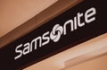 PHUKET, THAILAND - MAY 29, 2022: Samsonite brand retail shop logo signboard on the storefront in the shopping mall