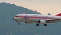 Malaysian Airline System Boeing 737 landing at Phuket