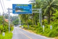 Landscape cityscape panorama roads cars buildings forest nature Phuket Thailand