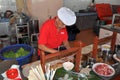 Phuket, Thailand: Thai Chef Making Spring Rolls