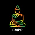 Phuket, Thailand Vector Line Icon