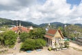 Phuket, Thailand - 04/19/2019:Wat Chalong Temple on sunny summer day at Phuket island, Thailand. It`s the biggest and oldest