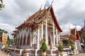 Phuket, Thailand -  04/19/2019:Wat Chalong Temple on sunny summer day at Phuket island, Thailand. It`s the biggest and oldest Royalty Free Stock Photo
