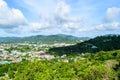 Phuket Town top view from Rang Hill Royalty Free Stock Photo