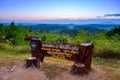 Phukho Sunrise signpost at Namnao National Park Royalty Free Stock Photo