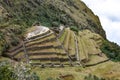 Phuyupatamarca archaeological site located along the Inca Trail to Machu Picchu. Cusco, Peru Royalty Free Stock Photo