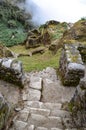 Phuyupatamarca archaeological site located along the Inca Trail to Machu Picchu. Cusco, Peru Royalty Free Stock Photo