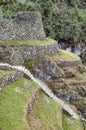 Phuyupatamarca archaeological site located along the Inca Trail to Machu Picchu. Cusco, Peru Royalty Free Stock Photo