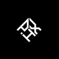 PHX letter logo design on black background. PHX creative initials letter logo concept. PHX letter design