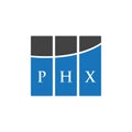 PHX letter logo design on WHITE background. PHX creative initials letter logo concept. PHX letter design.PHX letter logo design on