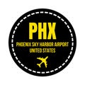 PHX Phoenix airport symbol