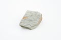 Phyllite rock over white