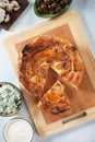 Phyllo pastry cheese pie Royalty Free Stock Photo