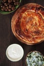Phyllo pastry cheese pie Royalty Free Stock Photo