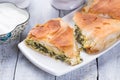 Phyllo pastry spinach pie