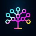 Phylogenetic, tree nolan icon. Simple thin line, outline vector of bioengineering icons for ui and ux, website or mobile