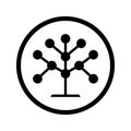 Phylogenetic, tree vector icon. Element of bio engineering illustration. Thin line sign for website design and development, app d