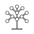 Phylogenetic, tree vector icon. Element of bio engineering illustration. Thin line sign for website design and development, app d