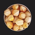 Physalis in the bowl Royalty Free Stock Photo