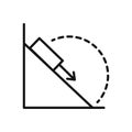 Physic Experiment Icon Black And White Illustration
