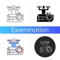 Physical abilities test icon Royalty Free Stock Photo