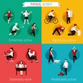 Physical activity flat set