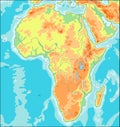 Physical Africa Map