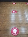 Physical Distancing Floor Decal Sticker