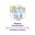 Physical environment concept icon