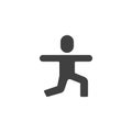Physical exercise vector icon Royalty Free Stock Photo