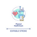 Physical health exam concept icon