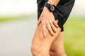 Physical injury, runner muscle pain Royalty Free Stock Photo