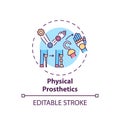 Physical prosthetics concept icon