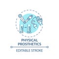 Physical prosthetics concept icon