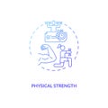 Physical strength concept icon Royalty Free Stock Photo