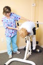 Physical Therapy - Spine Stretch Royalty Free Stock Photo