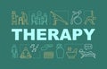 Physical therapy word concepts banner