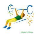 Physically disabled weightlifter. Weightlifting for people with