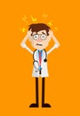 Physician Doctor - with Worried Face