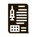 Physician Injection Appointments Icon Vector Glyph Illustration