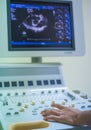 Echocardiography ultrasound machine.
