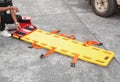 Physician yellow stretcher readiness medical equipment