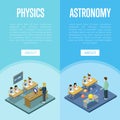 Physics and astronomy lessons at school Royalty Free Stock Photo